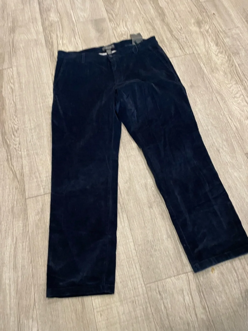 The Men’s Store Bloomingdales Navy Blue Corduroy Trousers Stretch Fabric 36”x30”